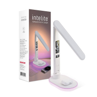 Світлодіодна настільна лампа з бездротовою зарядкою Intelite Desk Lamp 24W WH RGB Wireless Calendar