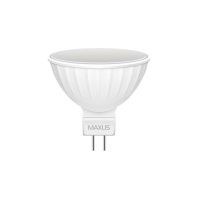 LED лампа MAXUS 3W тепле світло MR16 GU5.3 (1-LED-143-01), Maxus, 1-LED-143-01
