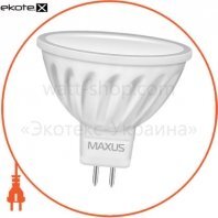 LED лампа MR16 4.5 W 4100K 220V GU5.3 CR Maxus