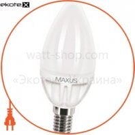 LED лампа MAXUS 4W тепле світло C37 Е14 220V (1-LED-251)