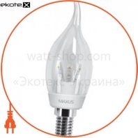 LED лампа 3W яркий свет C37 Е14 220V (1-LED-268)