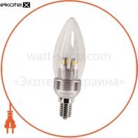 LED лампа MAXUS 4W яскраве світло C37 Е14 220V (1-LED-272), Maxus, 1-LED-272