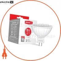 Лампа світлодіодна 5W MR16 4100K 220V GU5.3