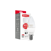 LED лампа Maxus C37 CL-C 4W тепле світло E14 (1-LED-5313), Maxus, 1-LED-5313