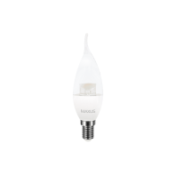 LED лампа Maxus C37 CL-T 4W тепле світло E14 (1-LED-5315), Maxus, 1-LED-5315