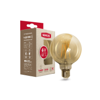 Лампа світлодіодна філаментна MAXUS арт деко G95 7W 2200K E27 Amber, Maxus, 1-LED-7095