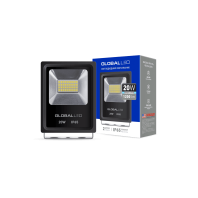 Прожектор Global FLOOD LIGHT 20W 5000K холодне світло (1-LFL-002), Global, 1-LFL-002