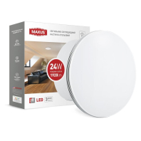 Світильник накладний MAXUS 24W 4100K (тонкий дизайн, IP40) круглий (02)