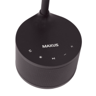 Розумна настільна лампа MAXUS DKL Sound 8W (звук, USB, діммінг, температура) чорна, Maxus, 1-MAX-DKL-002-04