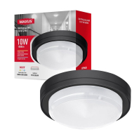 Накладной настенно-потолочный светодиодный светильник MAXUS MBH 10W 3CCT IP65 BL Circle