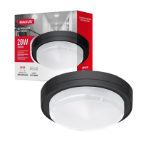 Накладний світлодіодний світильник MAXUS MBH 20W 3CCT IP65 BL Circle, Maxus, 1-MBH-20W-BLC