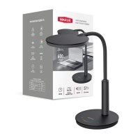 Світлодіодна настільна лампа MAXUS DL 10W 4100К Rainbow LED indicator BL, Maxus, 1-MDL-10W-BL