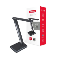 Лампа настільна MAXUS DL 8W 3CCT BL S, Maxus, 1-MDL-8W-BL