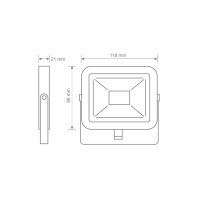 Світлодіодний прожектор MAXUS FL-01 10W, 5000K, Maxus, 1-MFL-01-1050