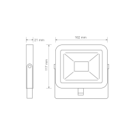 Прожектор світлодіодний MAXUS FL-02 20W, 5000K, Maxus, 1-MFL-02-2050