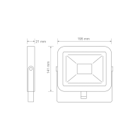 Прожектор світлодіодний MAXUS FL-02 30W, 5000K, Maxus, 1-MFL-02-3050