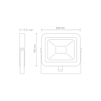 Прожектор світлодіодний MAXUS FL-02 50W, 5000K, Maxus, 1-MFL-02-5050