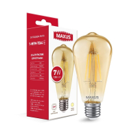 Лампа світлодіодна ST64 FM 7W 2700K 220V E27 Golden
