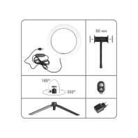 Лампа кільцева на міні штативі Maxus Blogger Ring Light 16W 30D Mini Stand, Maxus, 1-MRL-16W-30D