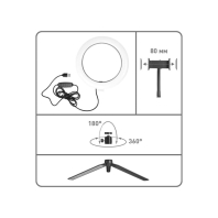 Лампа кільцева на міні штативі Maxus Blogger Ring Light 9W 20D Mini Stand, Maxus, 1-MRL-9W-20D