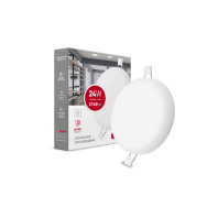 LED світильник точковий врізний MAXUS SP edge 24W, 4100К (коло)