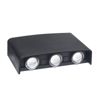 Фасадний світлодіодний світильник MAXUS MWL 6W 3CCT IP65 BL Square, Maxus, 1-MWL-6W-BLS