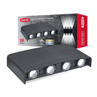Фасадний світлодіодний світильник MAXUS MWL 8W 3CCT IP65 BL Square, Maxus, 1-MWL-8W-BLS