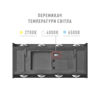 Фасадний світлодіодний світильник MAXUS MWL 8W 3CCT IP65 BL Square, Maxus, 1-MWL-8W-BLS