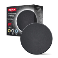 Фасадный светодиодный светильник MAXUS MWL 9W 3CCT IP65 BL Circle
