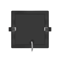Врізний світлодіодний світильник 1-RDL-1241-IPS-BL MAXUS RDL 12W 4100K IP44 Square Black, Maxus, 1-RDL-1241-IPS-BL