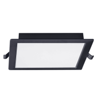 Врізний світлодіодний світильник 1-RDL-1841-IPS-BL MAXUS RDL 18W 4100K IP44 Square Black, Maxus, 1-RDL-1841-IPS-BL