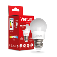 Світлодіодна лампа Vestum G45 6W 4100K 220V E27 1-VS-1201, Vestum, 1-VS-1201