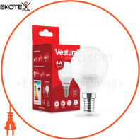 Лампа LED Vestum G45 4W 4100K 220V E14