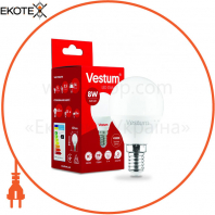 Лампа LED Vestum G45 8W 4100K 220V E14