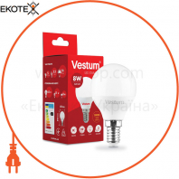 Лампа LED Vestum G45 8W 3000K 220V E14