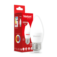 Світлодіодна лампа Vestum C37 4W 4100K 220V E27 1-VS-1305, Vestum, 1-VS-1305