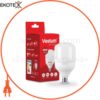 Лампа LED Vestum T100 30W 6500K 220V E27