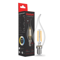 Лампа LED VESTUM ФИЛАМЕНТ С35Т Е14 4ВТ 220V 3000К