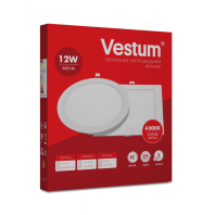 Круглий світлодіодний врізний світильник Vestum 12W 4000K 220V 1-VS-5104, Vestum, 1-VS-5104