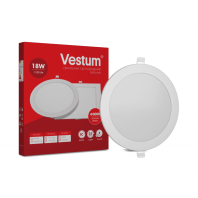 Круглий світлодіодний врізний світильник Vestum 18W 4000K 220V 1-VS-5105, Vestum, 1-VS-5105