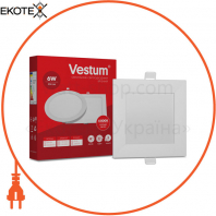 Светильник LED врезной квадратный Vestum 6W 4000K 220V