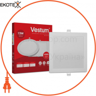 Светильник LED врезной квадратный Vestum 12W 4000K 220V