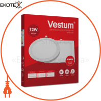 Квадратний світлодіодний врізний світильник Vestum 12W 4000K 220V  1-VS-5204