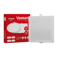 Квадратний світлодіодний врізний світильник Vestum 24W 4000K 220V 1-VS-5207