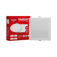 Квадртний світлодіодний врізний світильник Vestum 18W 6000K 220V 1-VS-5210
