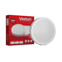 Круглий світлодіодний накладний світильник Vestum 24W 6000K 220V 1-VS-5304, Vestum, 1-VS-5304