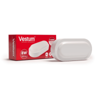 Светильник ЖКХ LED 8W овал 4500K 220V Vestum