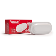 Светильник ЖКХ LED 15W овал 4500K 220V Vestum