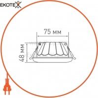 Maxus 1-MAX-01-3-SDL-09-C светильник светодиодный 3-step sdl maxus 9w, 3000 / 4100k (круг)