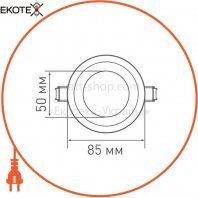 Maxus 1-SDL-002-01 светильник светодиодный sdl 4w 4100k